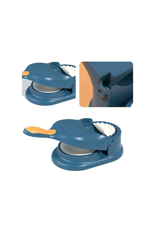 Kosona Mavi Ev Kullanıma İçin Manuel 2'li Manti Hamuru Sıkma Ve Sarma Aleti, Mutfak Zırhlı Plastik Hamur Kalıbı Diğer