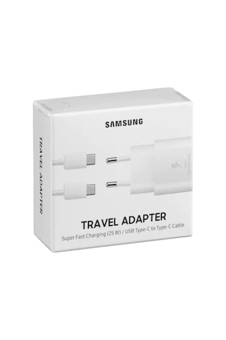 Samsung Uyumlu 25W Type-C To Type-C Şarj Aleti Black
