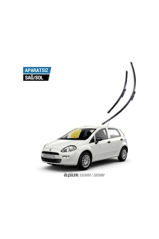 Fiat Grande Punto 2005-2014 2'li Ön Cam Sileceği Sağ Sol Silecek Takımı Muz Silecek