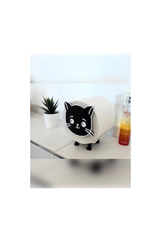 2'li Set Kedi Tuvalet Kağıtlığı Tekli-birden Fazla Al Üst Üste Koy Çok Renkli