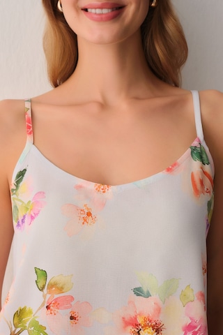 Suwen Flora Atlet Şort Pijama Takımı Sh26519667956 Mavi