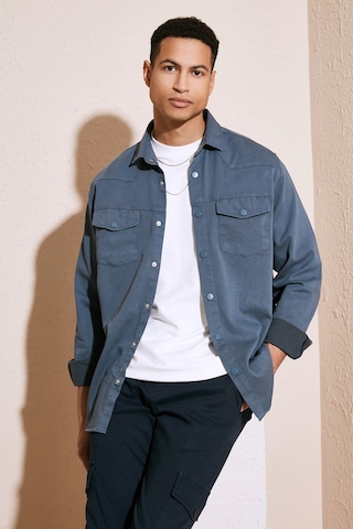 Buratti Pamuklu Regular Fit Çift Cepli Erkek Gömlek Cf24W116927 Indigo