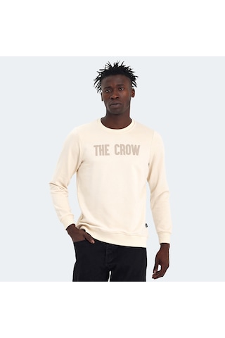 The Crow THE CROW Erkek Ekru Sweatshirt