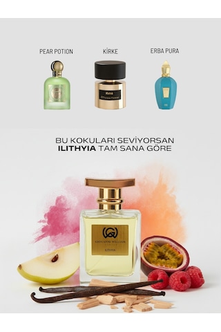 İlithyia Kadın Erkek Parfüm Edp Güçlü Kalıcı Sexy Passion Fruit, Armut, Ahududu, Misk, Vanilya Meyveli