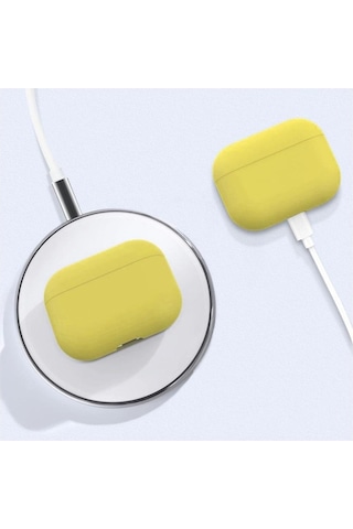 Koodmax - Apple Uyumlu AirPods 3. Nesil Koruyucu Silikon Kılıf - 3. Nesil Bluetooth Kulaklık Koruma Kılıfı 001