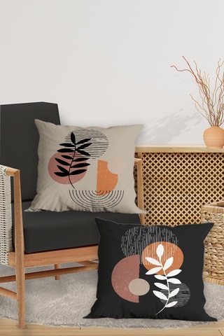 Belle Benoit Baskılı Dekoratif 4'lü Koltuk Kırlent Kılıfı Desen47