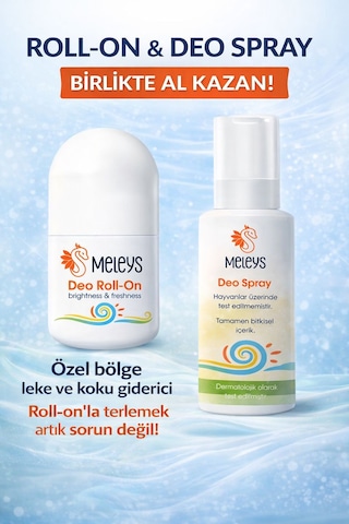 Meleys Terleme Karşıtı Roll-On Deodorant 50 ML + İntim Koku Giderici Sprey
