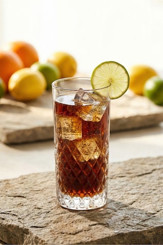Lav Odin Cam Meşrubat Bardağı 4'lü 356 ml (Kokteyl/Büyük Su/Soğuk Kahve Bardağı )