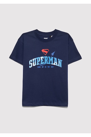 Mavi Superman Baskılı Koyu Lacivert Erkek Çocuk T-shirt M6610380-70720 Koyu Lacivert