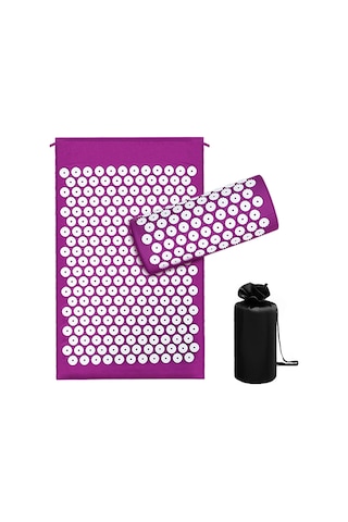 Kosona Tpe İğne Akupunktur Materyali, Boyun Yastığı Ve Eldiven Toplarıyla Tam Vücut Masaj Seti Mor Üstü Beyaz İğneler Çok Renkli