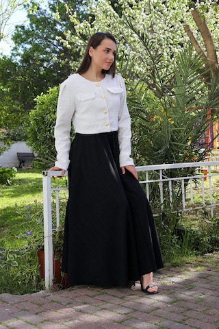 Beli Lastikli Süper Kloş Etek Siyah