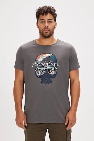 Bad Bear Bean Erkek Tişört-5595 Asphalt Antrasit