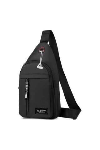 Erkek Göğüs Çantası, Omuz Çantası Siyah