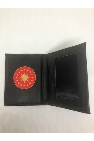Asperas Grup Deri Cumhurbaşkanlığı Rozetli Armalı Cüzdan Altın