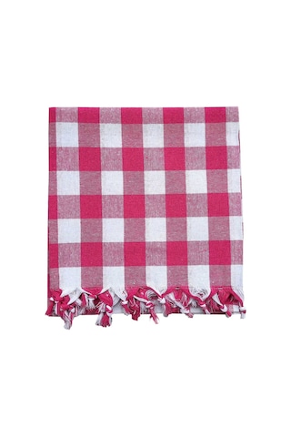 150x150 Cm Kareli Yer Sofra Bezi Piknik Masa Örtüsü Saçaklı Renkli