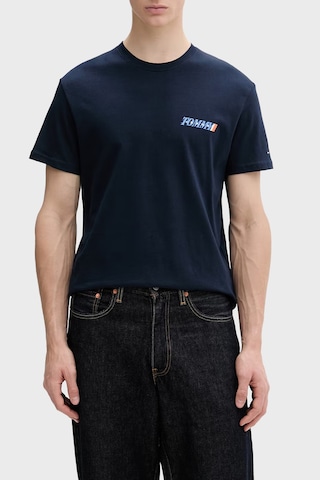 Tommy Jeans Pamuklu Sırt Baskılı Regular Fit Bisiklet Yaka T Shirt Erkek T Shirt Dm0dm22547 C1g Lacivert