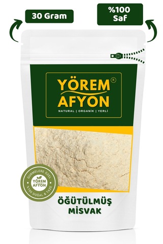 Yörem Afyon %100 Saf Misvak Ağaçlarının Elde Edilen Yenebilir Öğütülmüş Misvak Tozu Salvadora Persica 30gr.