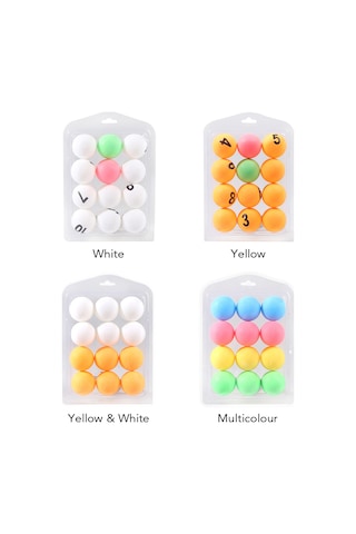 Ranyeek 12 Adet 40mm Abs Tenis Topu, İyi Zıplama, Spor Salonu & Eğitim İçin, Çok Renkli Sarı, Pembe, Mavi, Yeşil