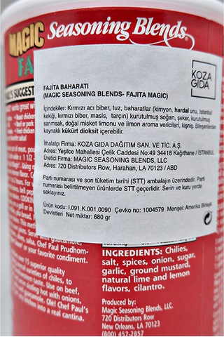 Magic Blends Fajita Baharatı 680 G