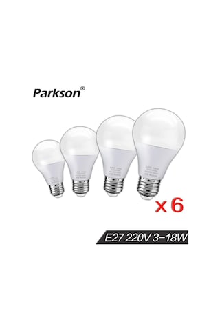 Jms 6 Adet E27 Led Ampul 220v 240v 18w 15w 12w 9w 6w 3w Lampada Bombilla Led Lamba Kap Lambası Ampul Aydınlatma LED Ampul 53940197