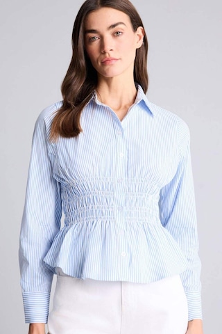 Defacto Fıtted Çizgili Poplin Gömlek H0347ax26spbe306 Mavi-be306