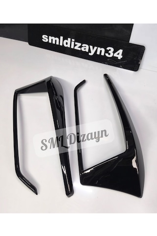 Golf 7.5 Arka Sis Çerçeve Flap Kaplama 2017-2020 Parlak Siyah