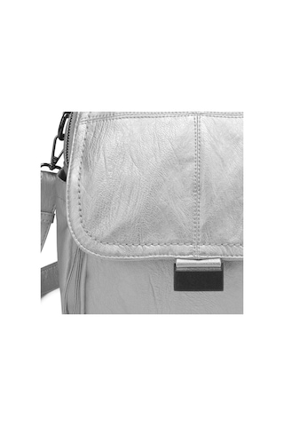 Yıkama Deri Sırt Askılı Kadın Çantası 21-k Barcelona 1908 Platin