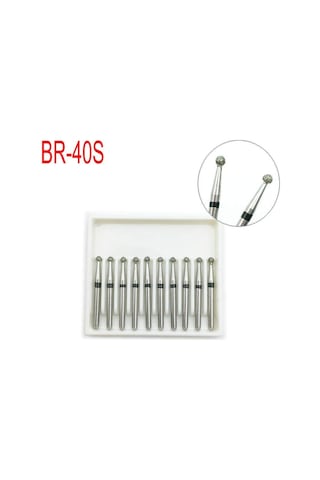 10 Adet Fg 1.6mm Elmas Burs Diş Yüksek Hızlı Matkaplar Süper Kaba Diş Parlatma Ürünü Diş Laboratuvarı Br-40s