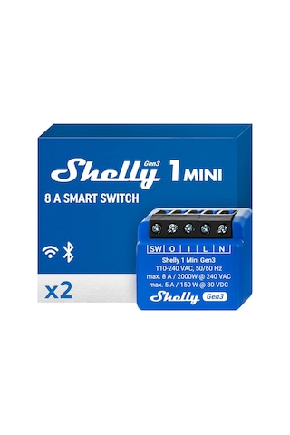 1 Mini Gen 3 Wifi Ve Bluetooth Smart Switch Röle 1 Kanal 8a Ev Otomasyonu Alexa Ve Google Home İle Uyumlu İos A