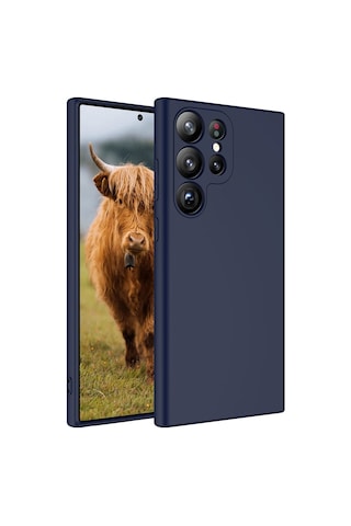 Goocamp Galaxy S23 Ultra Uyumlu Mara Lansman Kılıf-lacivert Lacivert