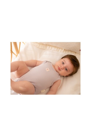 Chakra Magıc Sea 3'lü Kolsuz Body Set Ekru/lila