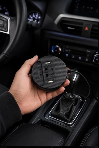 Zenvia Araç Şarj Aleti Çakmaklık İnvertör & Şarj Cihazı 220v Priz+usb & Type-c Araba Çakmaklık Znv2026 Belirtilmemiş