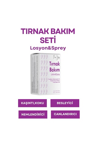 Tırnak Ayak Bakım Seti Losyon&sprey Koku Gidermeye Yardımcı 2'li Set