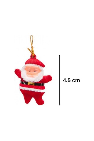 Yılbaşı Ağaç Süsleme Seti 4.5 Cm Noel Baba 6 Lı