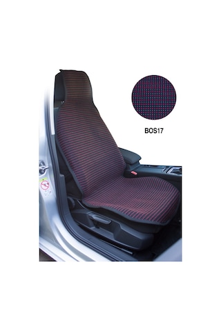 Universal Koltuk Kılıf Terletmez Minder Kilim 3'Lü Siyah-Kırmızı