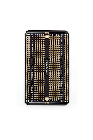 5.2x17.2 Cm Siyah Breadboard Tip Çift Taraflı Delikli Pertinaks