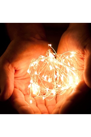 2'li Paket 6,5 Ft 20 Led Işık, Pati İçin Pil İle Çalışan Işık Dizileri Diğer