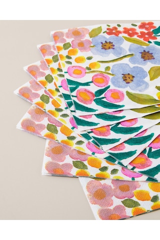 English Home Blossom Bloom 20'li Kağıt Peçete 33x33 Cm Mavi - Pembe