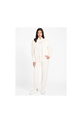 Guess V5bq15kcx22 Octavia High Neck Full Zip Kadın Sweatshirt Krem