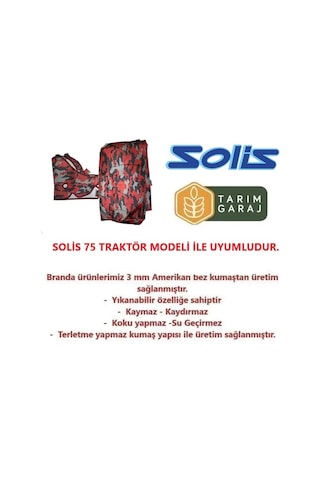 Solis 75 Traktör Kaporta Kılıfı Branda - Kaporta Kılıfı Ve Koltuk Kılıfı