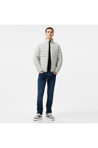 Nautica Erkek Gri & Lacivert Çift Taraflı Mont Düz V622744 Gri