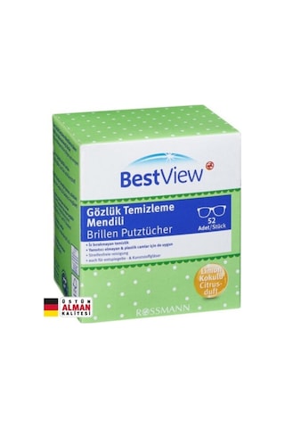 Bestview View Gözlük Ve Cam Ekran Temizleme Mendili 52 Adet