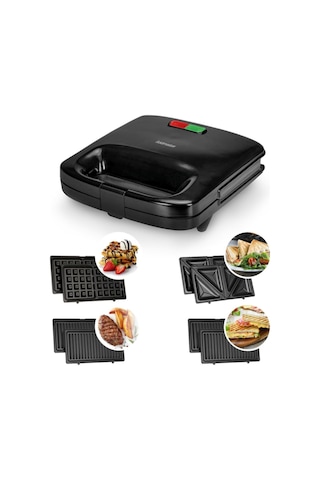 Goldmaster GM-7452 Trimax 800 W Mini Tost ve Waffle Makinesi