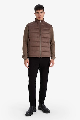 Defacto Slim Fit Dar Kesim Dik Yaka Astarlı Süet Yelek F7753ax26spbn534 Kahve-bn534