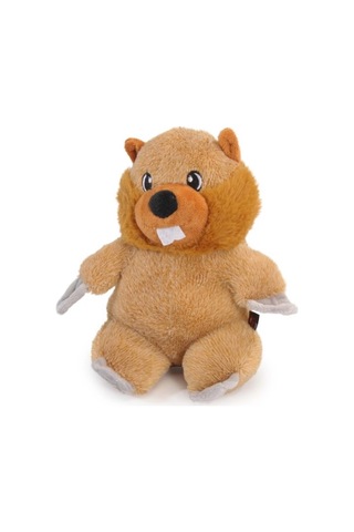 Camon Gıcırtılı Polyester Ren Geyiği Ve Kunduz Karakterli Köpek Oyuncağı 22 Cm