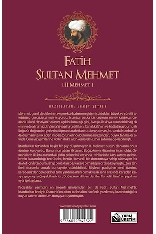 Fatih Sultan Mehmet - Padişahlar Serisi - Ahmet Seyrek - Mavi Çatı Yayınları
