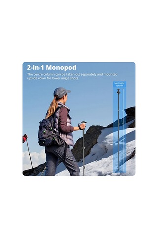 Q518 Aynasız Ve Dslr İçin Alüminyum Top Kafa Ball Head 164cm 12kg Kapasiteli Profesyonel Çok Fonksiyonlu Tripod