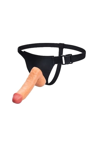 Erofoni Yeni Nesil Ultra Süper Realistik 23 CM Deri Kemerli Belden Bağlamalı Takma Strapon Dildo Penis