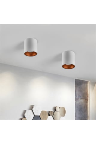 Silindir Sıva Üstü Led Spot Beyaz Portakal 5w