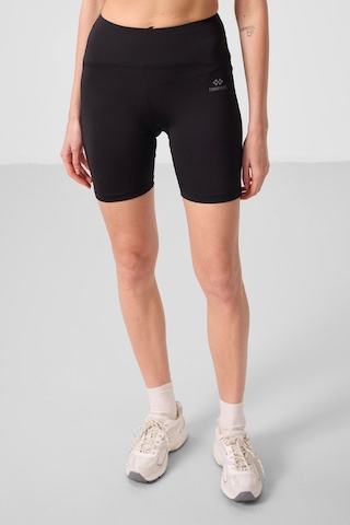 Slim Fit 3lü Paket Siyah-antrasit-petrol Kadın Kısa Biker Tayt - 91007 Siyah - Gri